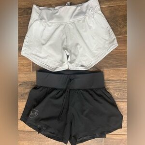 Women’s under Armour, athletic shorts, two pair, size small